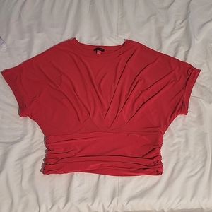 Hot Pink ruched waist top